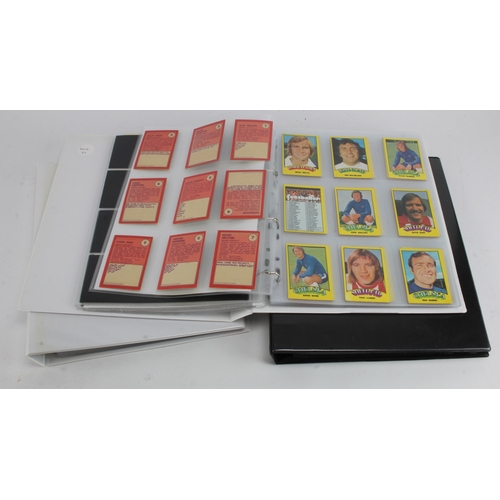 499 - A. & B.C. & Topps Gum - Football, collection of 10 complete sets in 3 large modern albums, sets are ... 