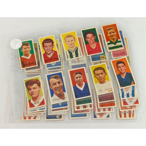 512 - Barratt - Famous Footballers A12, complete set in pages EXC cat value £350. BUT does include George ... 