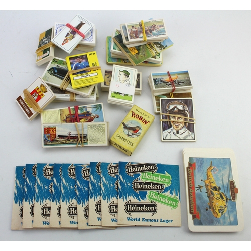 516 - Box containing 130x trade card apparently complete sets (not all sets checked) issuers include Ringt... 