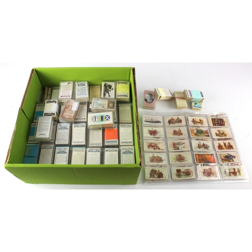 543 - Collection of approx 294 complete sets in 3 boxes within a crate, some in pages, mainly VG, from a d... 