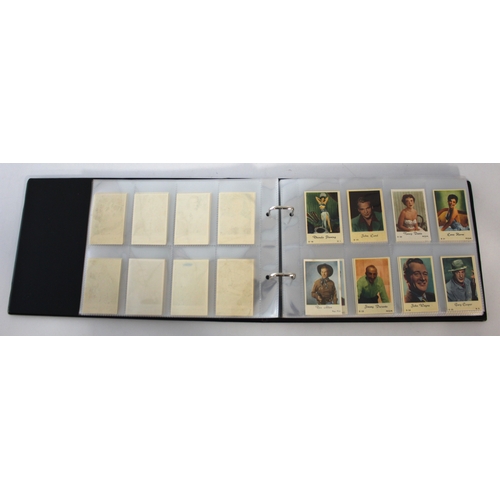 558 - Film star cards, approx 440 cards, all plain back maple leaf, Monty gum M sized types of issue. Many... 