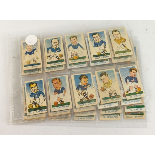 597 - Kiddy's Favourites - Popular Footballers, complete set in pages G - VG cat value £240