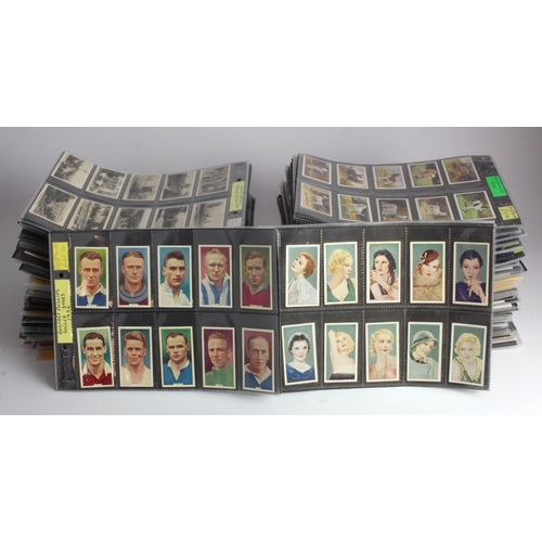 648 - Plastic crate containing approx 96 complete sets in plastic pages, mainly VG, from a deceased dealer... 