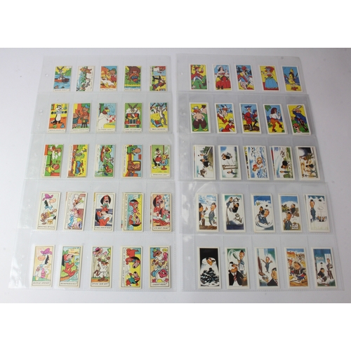 654 - Primrose Confectionery - 4 complete set in pages, Laurel & Hardy Captain Kidd, Bugs Bunny & Quick Dr... 