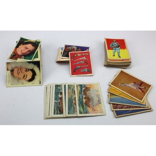 657 - Shoebox containing various large cards, mainly trade issues, mixed condition