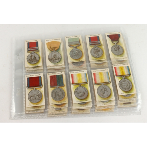 664 - Taddy - British Medals & Ribbons 1912, part set 48/50 (missing nos 13 & 49) mixed condition mainly G... 