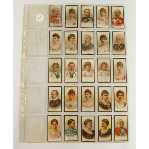 668 - Taddy - Royalty Series, complete set in large page, G - VG cat value £500