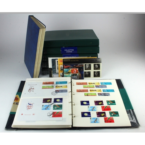 69 - GB - banana box with an original collection of material to 2008. Stamps mounted, mixed in with FDC's... 