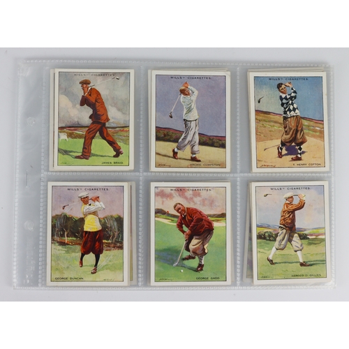 694 - Wills, Famous Golfers (L) 1930 cat £550  G-VG