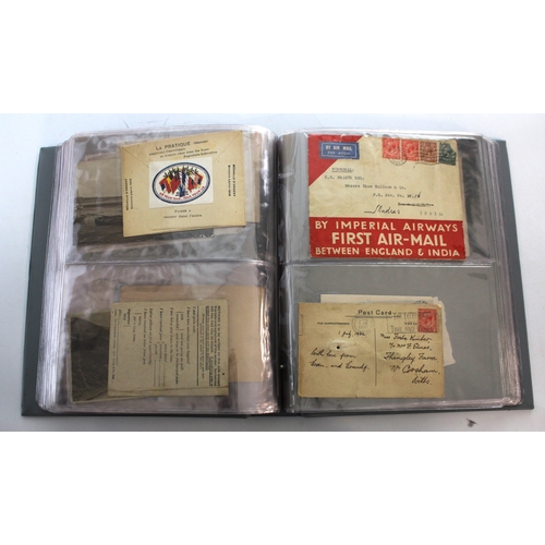 72 - GB - blue binder of Postal History 1822 to 1953. Forty eight of the sixty one items QV, twenty of wh... 