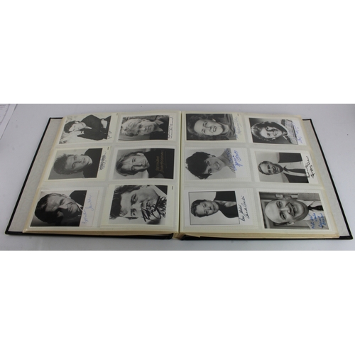 8 - Autographs. A large album containing approximately 280 signed photographs of mostly television perso... 