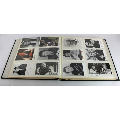 8 - Autographs. A large album containing approximately 280 signed photographs of mostly television perso... 