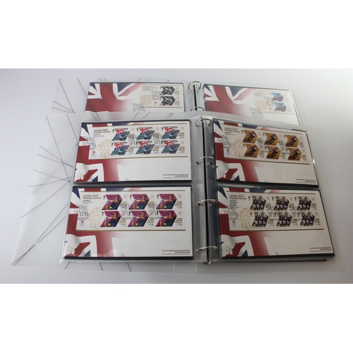 99 - GB - London 2012 Olympics Gold Medal Winners collection of UM stamps and FDC's complete. Likewise fo... 