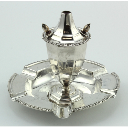 601 - Silver smoker's companion, all three parts of this item are hallmarked for Mappin & Webb, Sheffield ... 