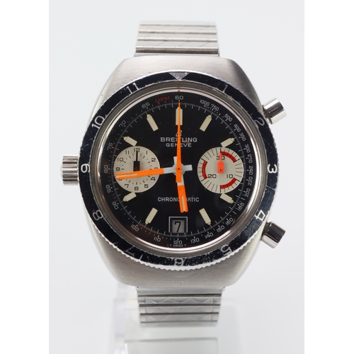 361 - Breitling Chrono-Matic stainless steel gents automatic chronograph wristwatch, ref. 2112, circa 1970... 