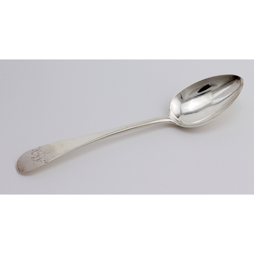 426 - Paisley silver Old English pattern teaspoon c.1800 by William Hannay, length 13.7cm, weighs 15.1g. R... 