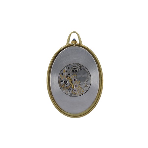 372 - Vacheron & Constantin 18ct yellow gold oval shaped keyless pocket watch, ref. 7323, circa 1970. The ... 