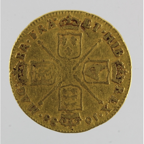 10 - Guinea 1688 better than Fine with two light scratches obverse, probabaly ex detector find