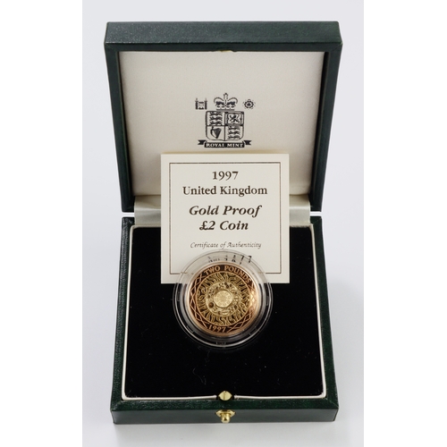 108 - Two Pounds 1997 Proof FDC boxed as issued