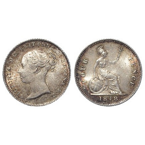 143 - Groat 1848/6 lightly toned GEF