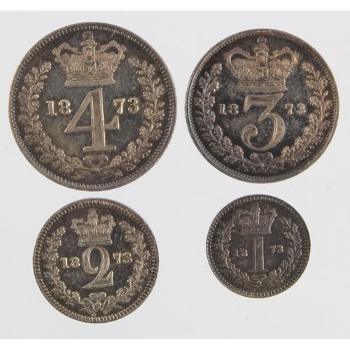 169 - Maundy Set 1873 toned EF/GEF