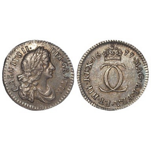 173 - Maundy Twopence 1677 toned nEF