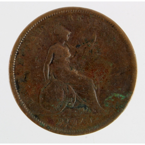 181 - Penny 1827 Fair, scarce date.