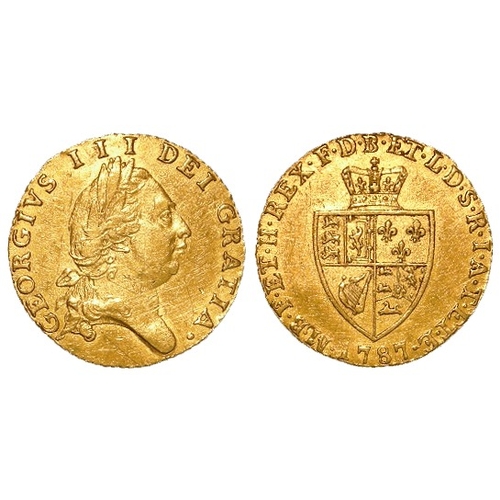 19 - Half Guinea 1787 aVF, scratches.