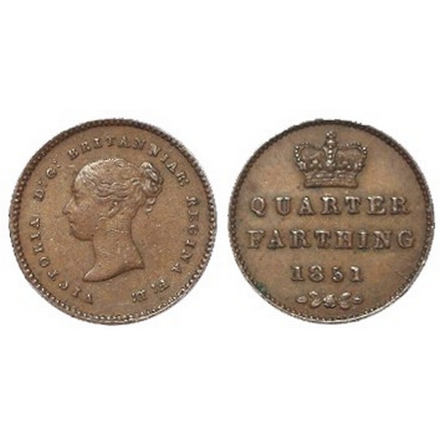 197 - Quarter Farthing 1851 GVF