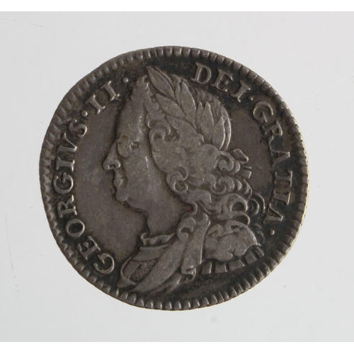 217 - Sixpence 1750 GF/nVF