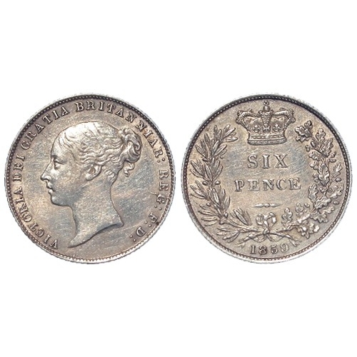 219 - Sixpence 1859 GVF