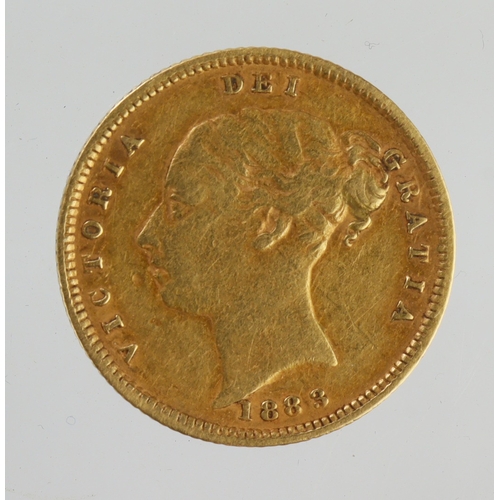 27 - Half Sovereign 1883 GF