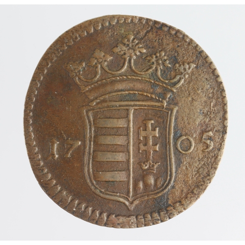 270 - Hungary 10 Poltura 1705, aEF