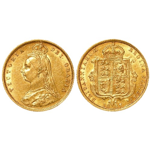 29 - Half Sovereign 1887 Jubilee, S.3869, GVF