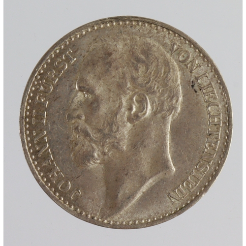 291 - Liechtenstein silver 1 Krone 1915 GEF