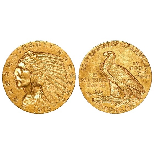 330 - USA gold Half Eagle $5 1915 GVF