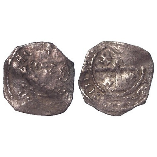 364 - Henry II 'Tealby' silver Penny of Ipswich, moneyer Turstan. ...STAN:ON... Class F (ringlet hair) an ... 