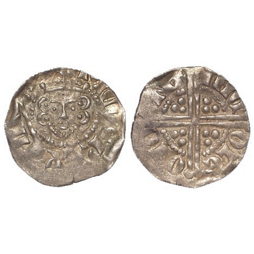 366 - Long Cross silver Penny of Henry III, class 5b2, Canterbury mint, moneyer Nicole. S.1368A. 1.31g. Sl... 