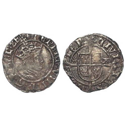 388 - Henry VIII silver Halfgroat of Canterbury, Archbishop Warham, mm. 'uncertain mark'(121), S.2343. 1.1... 