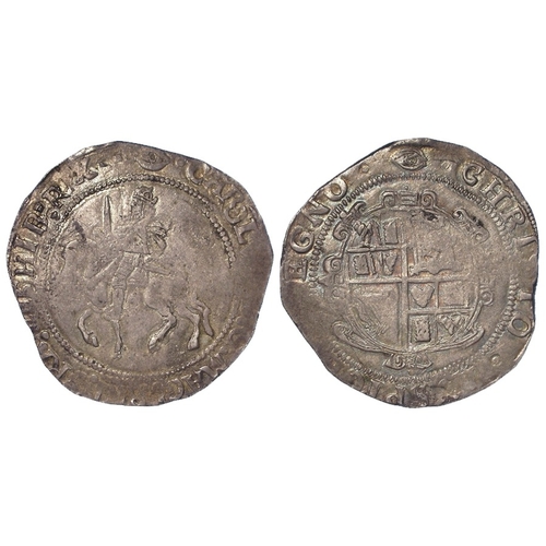 399 - Charles I group 3a3 silver Halfcrown (under Parliament) mm. eye. S.2778. 14.76g. GF-nVF.