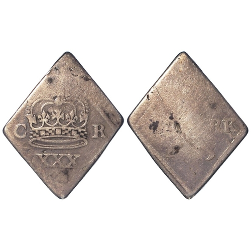 404 - Charles I Newark Siege Piece, Halfcrown 1645. S.3140. 15.18g. GF/Fair.