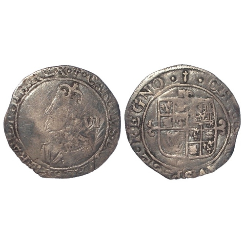 425 - Charles I Sixpence mm. sceptre (under Parliament), S.2819, 2.84g, F/GF.