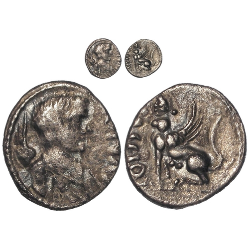 458 - Celtic Britain: Cunobelin of the Catuvellauni silver unit, winged bust r. / sphinx l. ABC 2870, S.31... 