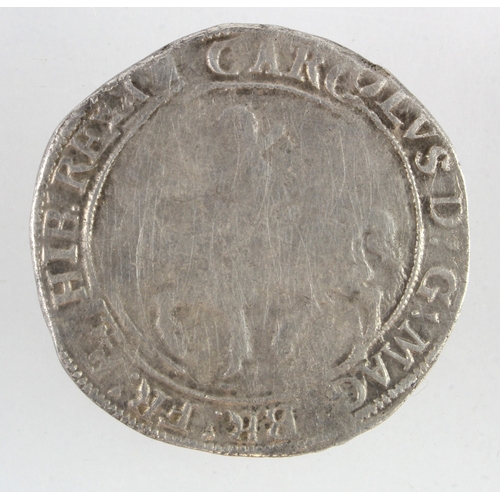 463 - Charles I group 2c silver Halfcrown mm. portcullis, S.2771, 14.28g, cleaned VG/GF.