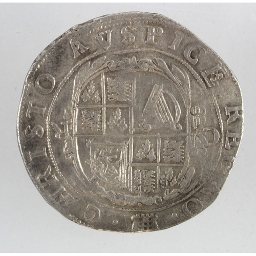 463 - Charles I group 2c silver Halfcrown mm. portcullis, S.2771, 14.28g, cleaned VG/GF.