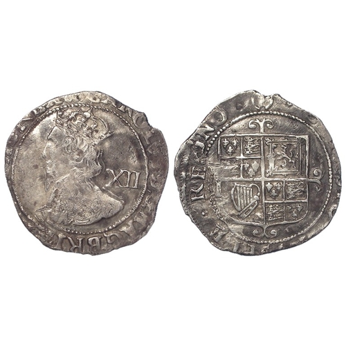 464 - Charles I group F silver Shilling (under Parliament) mm. (P), S.2800, 6.00g, nVF for type.