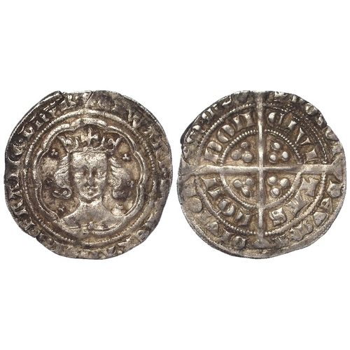 477 - Edward III pre-treaty Groat of London, S.1567, 4.31g, GF/VF