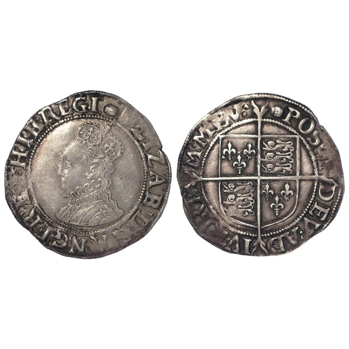 483 - Elizabeth I hammered Shilling, Sixth Issue, mm. tun. S.2577. 5.93g. VF, weak in some areas - possibl... 