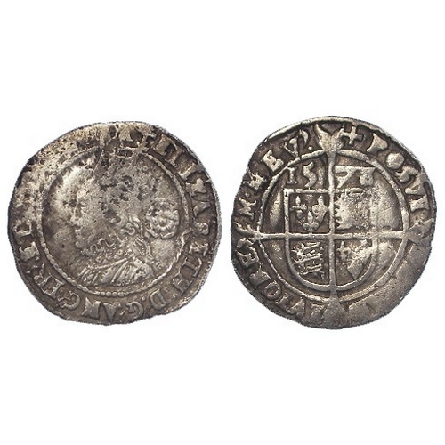 484 - Elizabeth I hammered silver Threepence 1578 mm. Greek cross. S.2573, 1.45g, GF