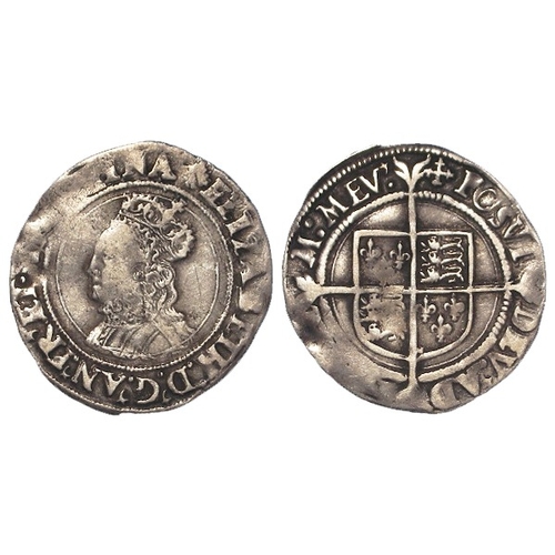 487 - Elizabeth I Second Issue silver Groat mm. cross-crosslet, S.2556. 1.84g. GF.